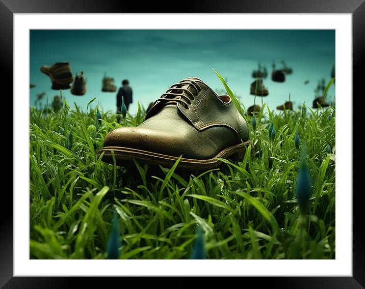 Dont Let The Grass Grow Under Your Feet Framed Mounted Print by Steve Smith