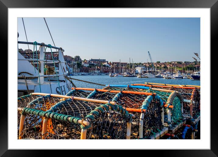 Whitby Marina Framed Mounted Print by Steve Smith