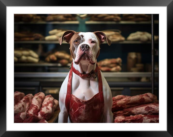 Fit As A Butchers Dog Framed Mounted Print by Steve Smith