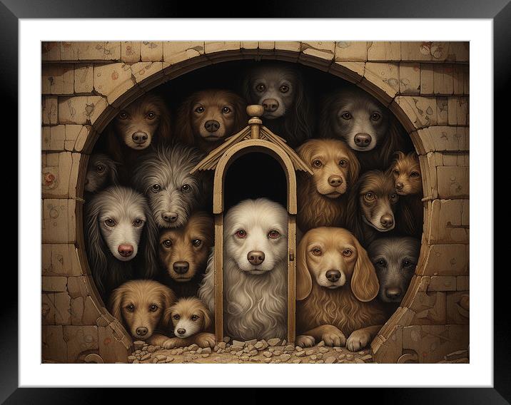 In The Dog House Framed Mounted Print by Steve Smith