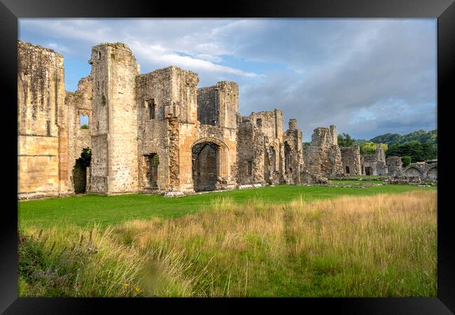 Easby Abbey Richmond North Yorkshire Framed Print by Steve Smith