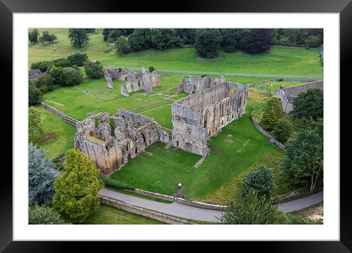 Easby Abbey Richmond North Yorkshire Framed Mounted Print by Steve Smith