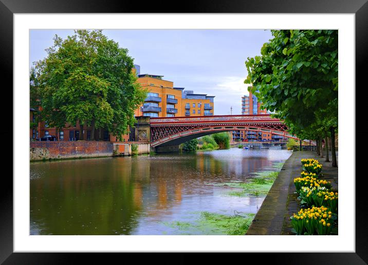 River Aire Leeds Framed Mounted Print by Steve Smith