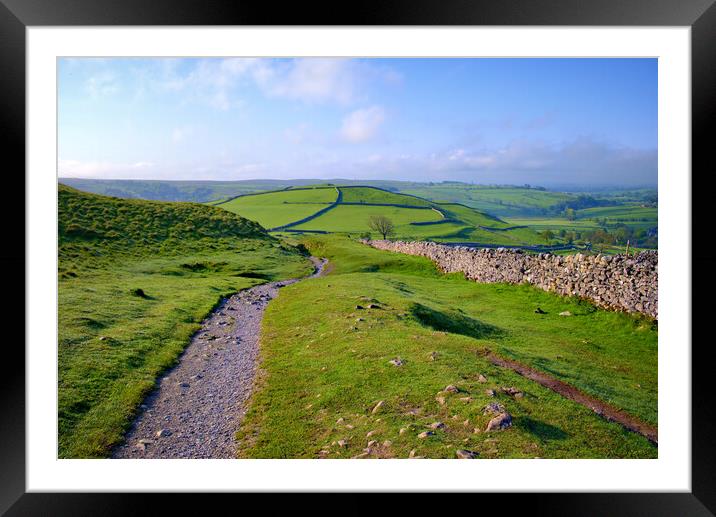 Footpath To Malham Framed Mounted Print by Steve Smith