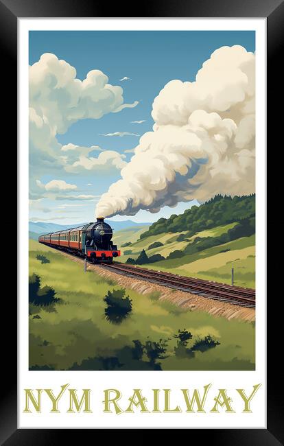 NYM Railway poster Framed Print by Steve Smith
