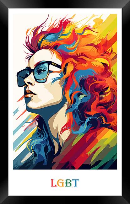 LGBT Poster Framed Print by Steve Smith