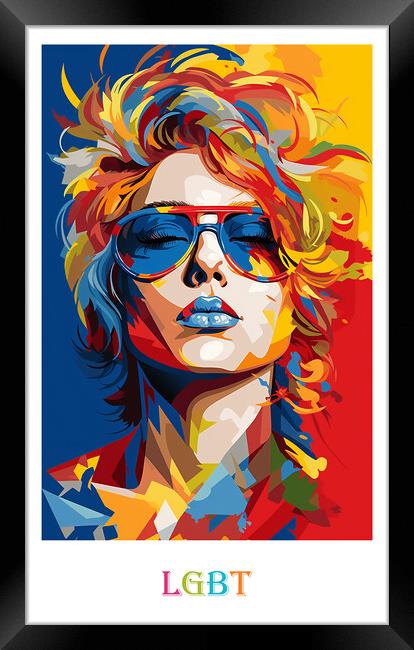 LGBT Poster Framed Print by Steve Smith