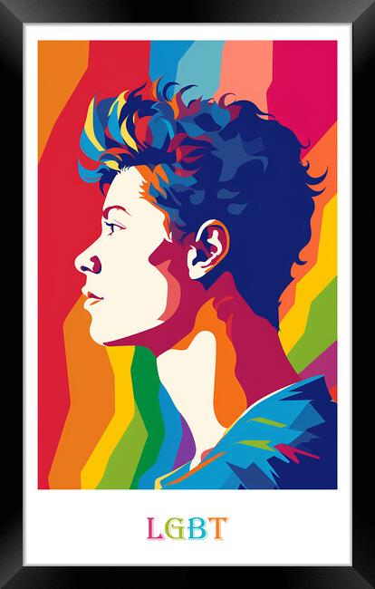 LGBT Poster Framed Print by Steve Smith