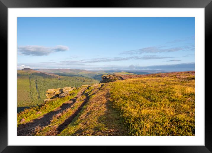 Bamford Edge Walks Framed Mounted Print by Steve Smith