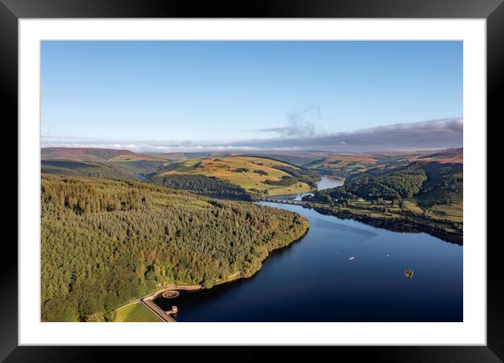 Ladybower Reservoir Peak District Framed Mounted Print by Steve Smith