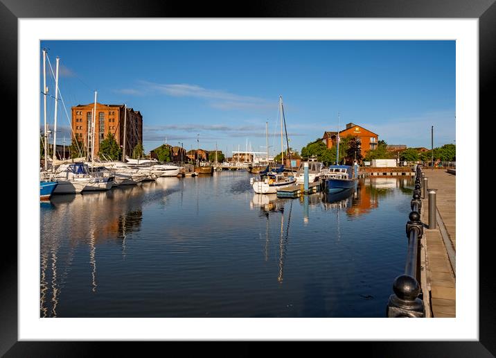 Hull Marina Framed Mounted Print by Steve Smith