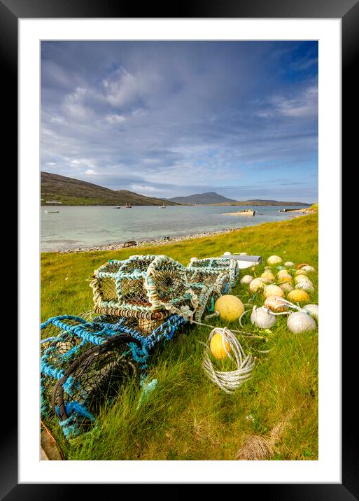 Vatersay Beach Framed Mounted Print by Steve Smith