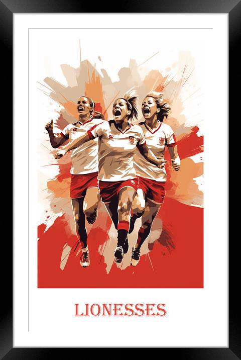 Lionesses Framed Mounted Print by Steve Smith