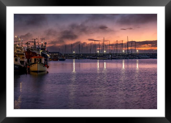 First Light Scarborough Framed Mounted Print by Steve Smith