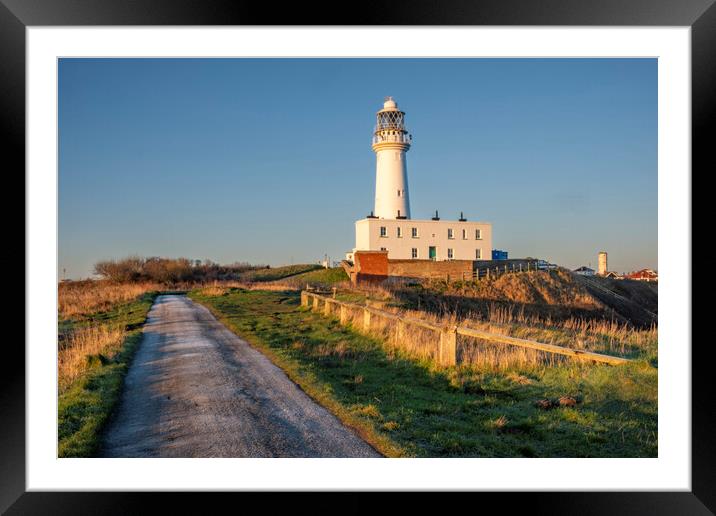 Flamborough Head Lighthouse Framed Mounted Print by Steve Smith