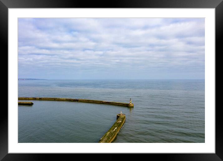 Seaham Harbour Framed Mounted Print by Steve Smith