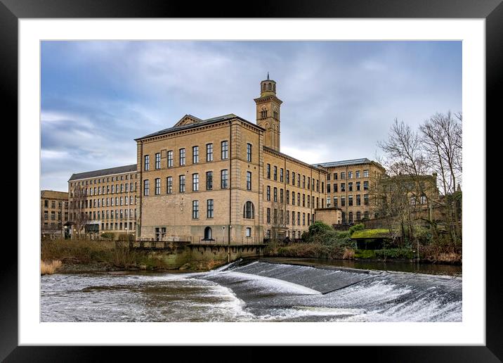 Saltaire West Yorkshire Framed Mounted Print by Steve Smith