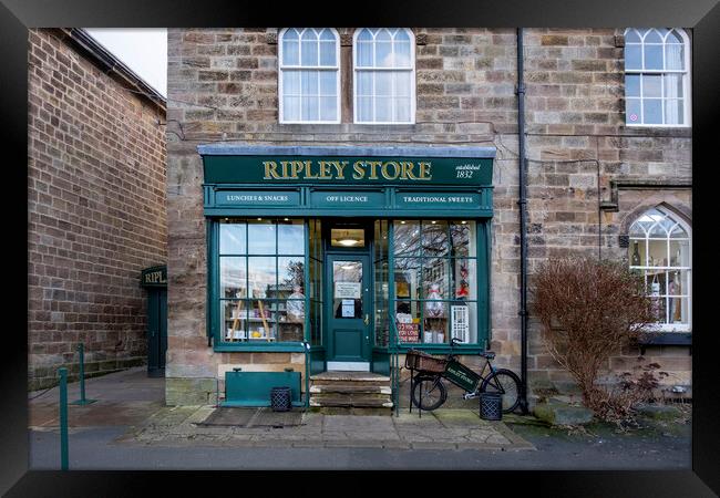 Ripley Store North Yorkshire Framed Print by Steve Smith