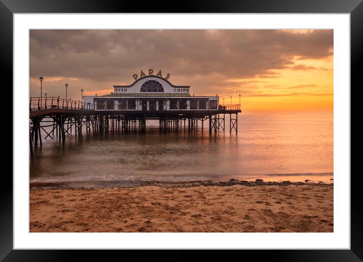 Cleethorpes Pier Lincolnshire Sunrise Framed Mounted Print by Steve Smith