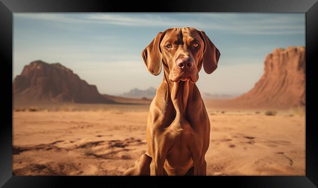 Vizsla Dog Framed Print by Steve Smith