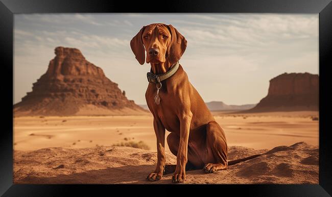 Vizsla Dog Framed Print by Steve Smith