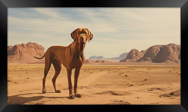 Vizsla Dog Framed Print by Steve Smith