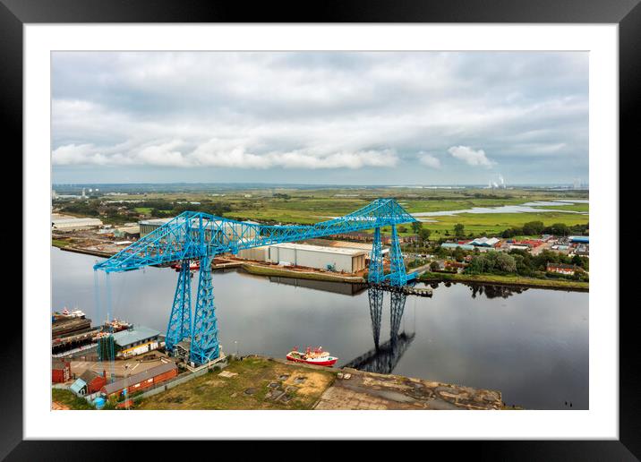 Transporter Bridge Middlesbrough Framed Mounted Print by Steve Smith