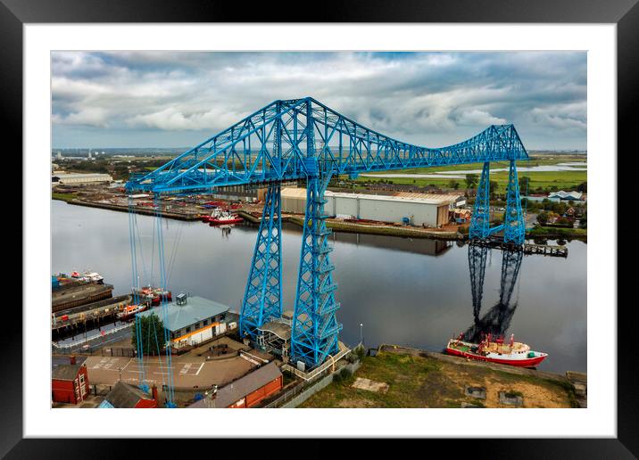 Transporter Bridge Middlesbrough Framed Mounted Print by Steve Smith