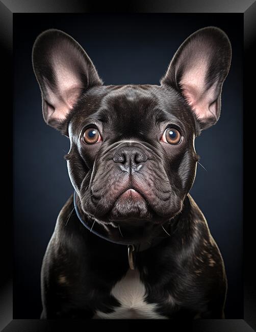 French Bulldog Portrait Framed Print by Steve Smith