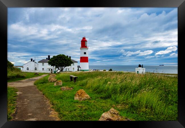 Souter Lighthouse Framed Print by Steve Smith