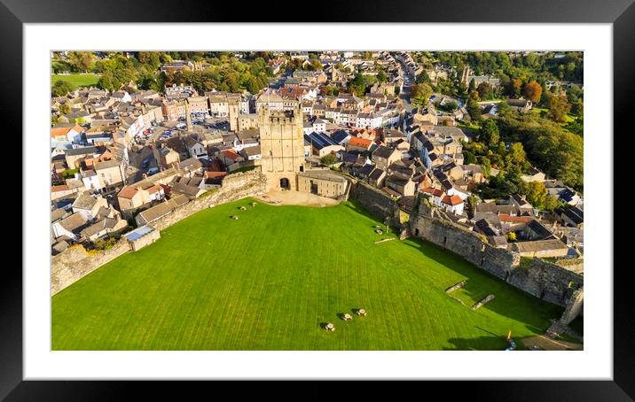 Richmond Castle North Yorkshire Framed Mounted Print by Steve Smith