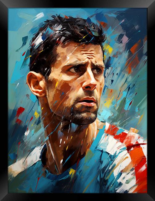 Novak Djokovic Framed Print by Steve Smith