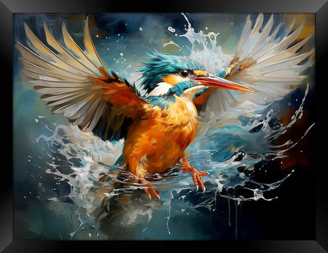 Kingfisher Framed Print by Steve Smith