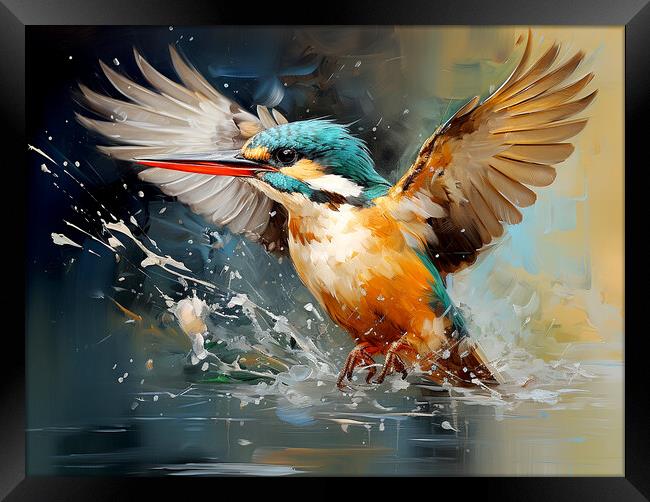 Kingfisher Framed Print by Steve Smith
