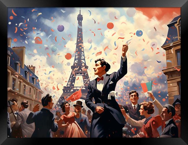 France Is Liberated Framed Print by Steve Smith