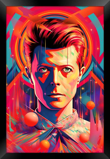 David Bowie Framed Print by Steve Smith