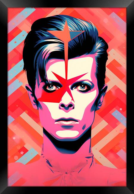 David Bowie Framed Print by Steve Smith