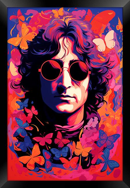 John Lennon Framed Print by Steve Smith