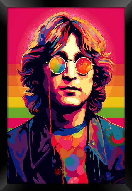John Lennon Framed Print by Steve Smith