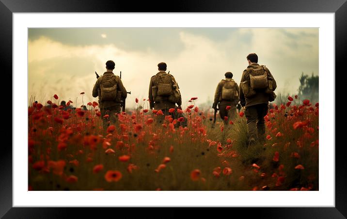 Lest We Forget Framed Mounted Print by Steve Smith