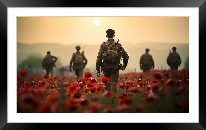 Lest We Forget Framed Mounted Print by Steve Smith