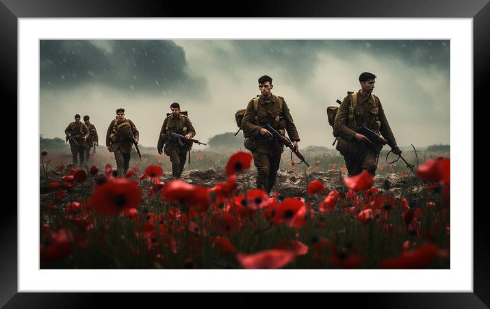 Lest We Forget Framed Mounted Print by Steve Smith