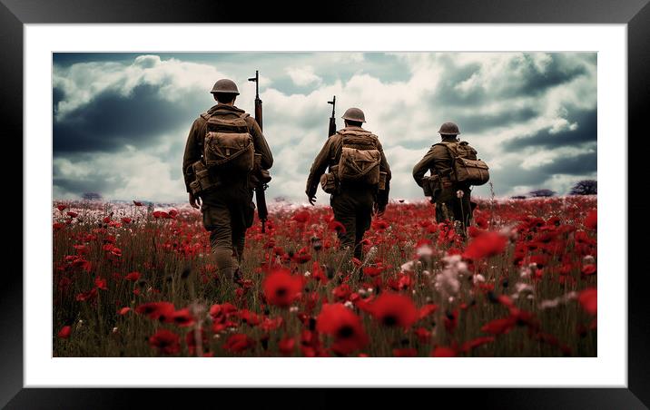 Lest We Forget Framed Mounted Print by Steve Smith