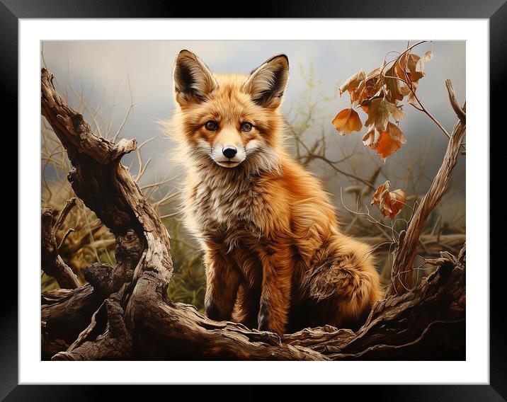 The Fox Framed Mounted Print by Steve Smith