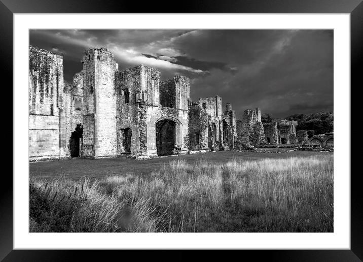 Easby Abbey Richmond North Yorkshire Framed Mounted Print by Steve Smith