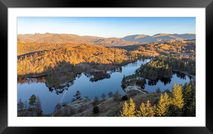 Tarns Hows Lake District Framed Mounted Print by Steve Smith