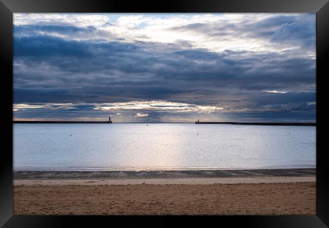 South Shields Beach Framed Print by Steve Smith