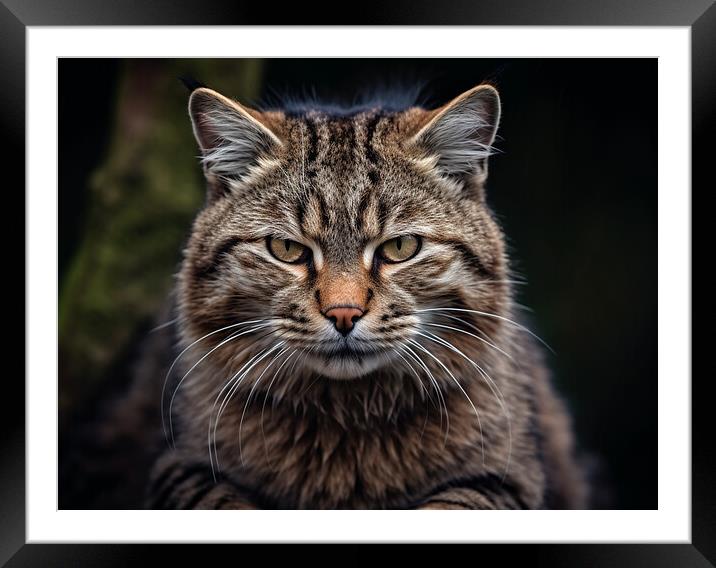 The Scottish Wildcat Framed Mounted Print by Steve Smith