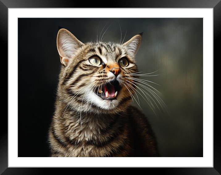 The Scottish Wildcat Framed Mounted Print by Steve Smith