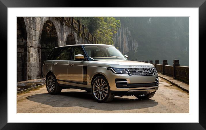 Land Rover Range Rover Framed Mounted Print by Steve Smith